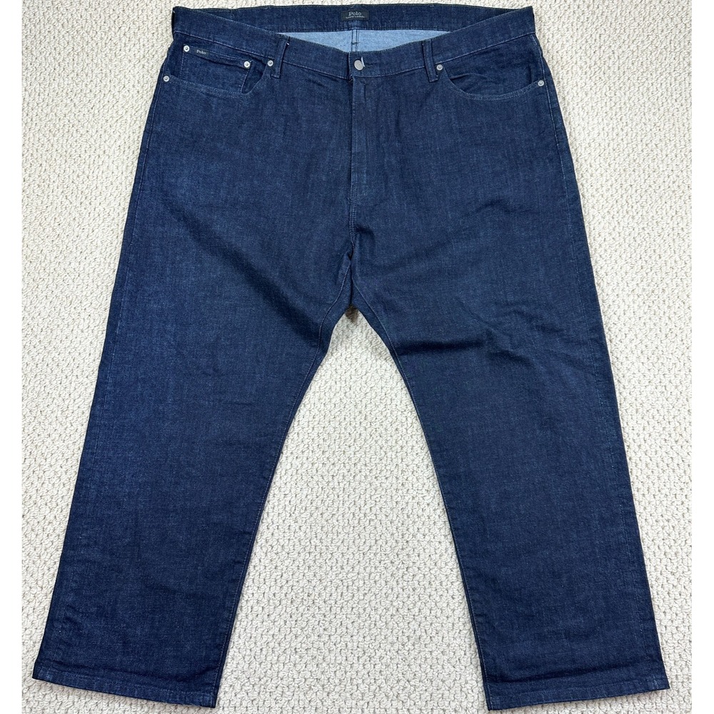 Polo Ralph Lauren Jeans Mens 48Bx30 Dark Blue Wash Prospect Stretch Straight Leg